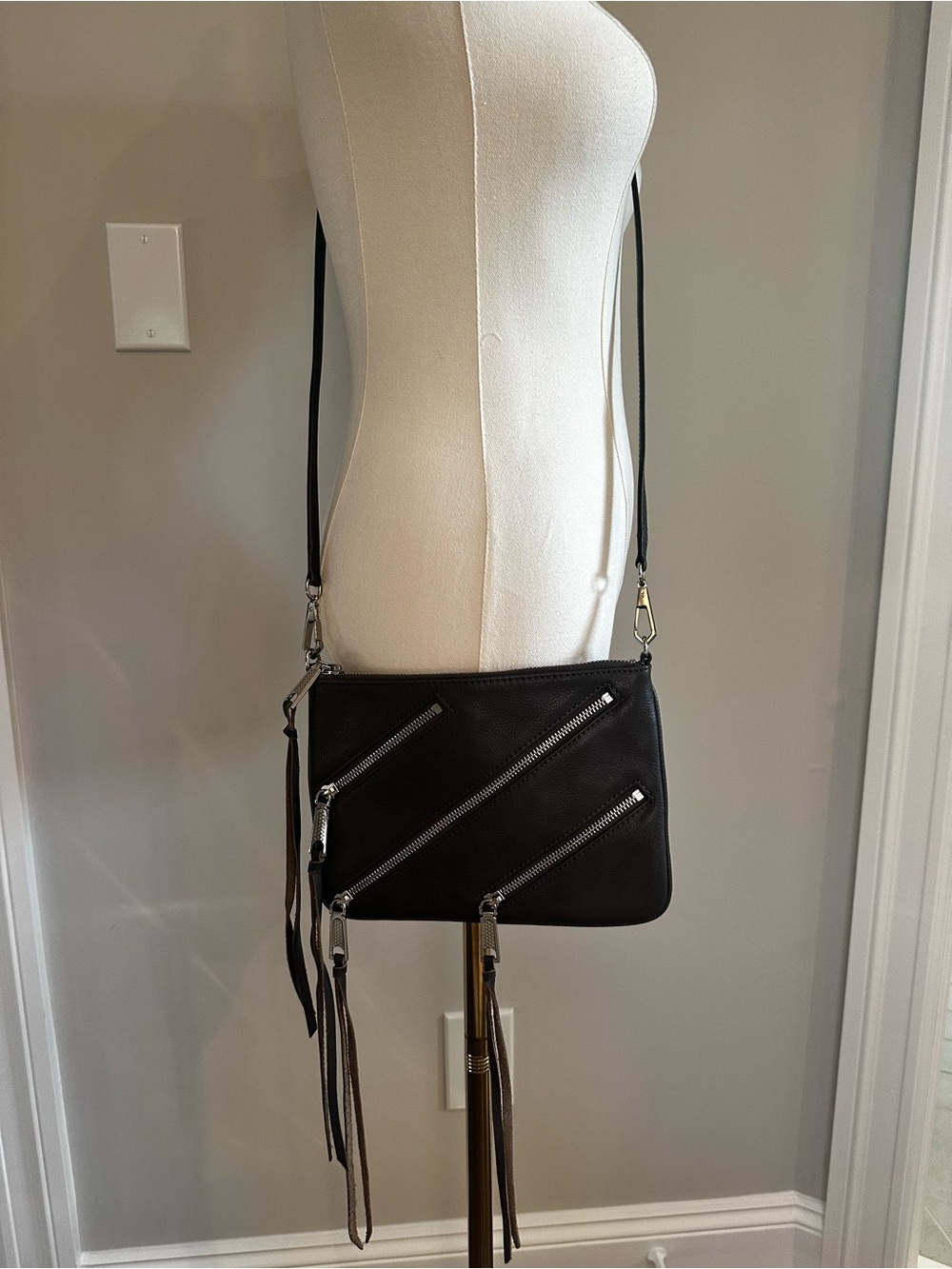 Rebecca Minkoff Three Zip Rocker Crossbody - Picture 6 of 6